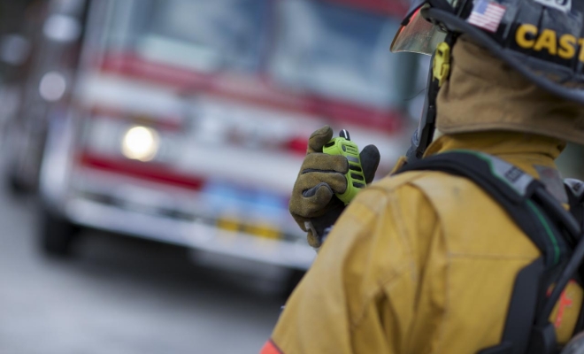 Fire Fighter with Radio